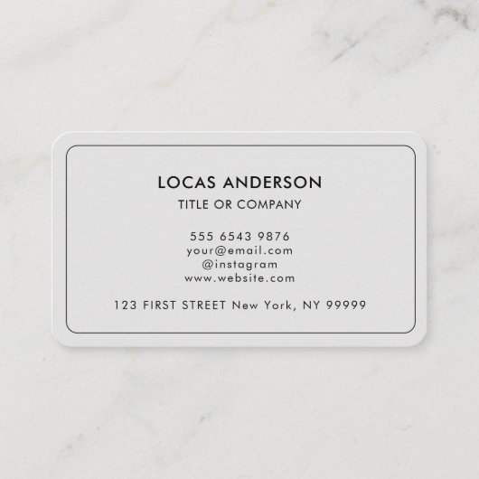 QR Code Business Logo | Zwarte moderne professiona Visitekaartje (Achterkant)