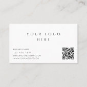 QR Code Business Loyalty Kaart (Achterkant)