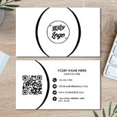 QR Code Business Modern Professioneel Visitekaartj Visitekaartje