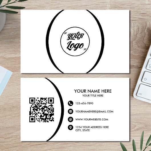 QR Code Business Modern Professioneel Visitekaartj Visitekaartje