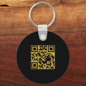 QR Code Business Name Promo Keychains Sleutelhanger (Achterkant)