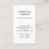 QR Code Business Professional Logo Business Card Visitekaartje (Achterkant)