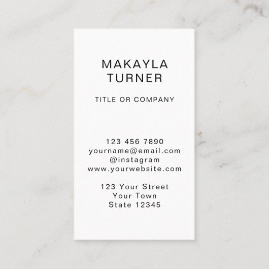 QR Code Business Professional Logo Business Card Visitekaartje (Achterkant)