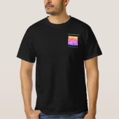 QR Code Business T-Shirt Aangepaste tekst en kleur (Voorkant)