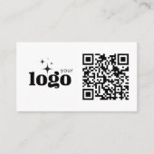 QR Code Business Uw Logo Hier Moderne Sjabloon Visitekaartje (Voorkant)