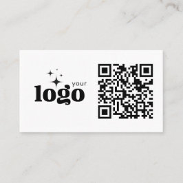 QR Code Business Uw Logo Hier Moderne Sjabloon Visitekaartje