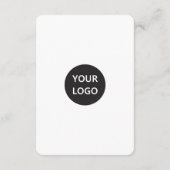 QR Code Business Website Scan Me Social Media Informatiekaartje (Achterkant)