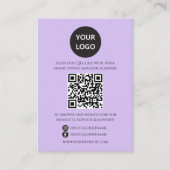 QR Code Business Website Scan Me Social Media Informatiekaartje (Voorkant)