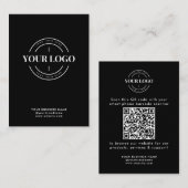 QR Code Business Website Scan Me Social Media Logo Visitekaartje (Voorkant / Achterkant)