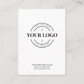 QR Code Business Website Scan Me Social Media Logo Visitekaartje (Voorkant)