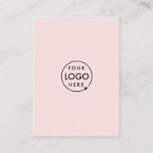 QR Code Business Website Scan me Sociale media Roz Visitekaartje (Achterkant)