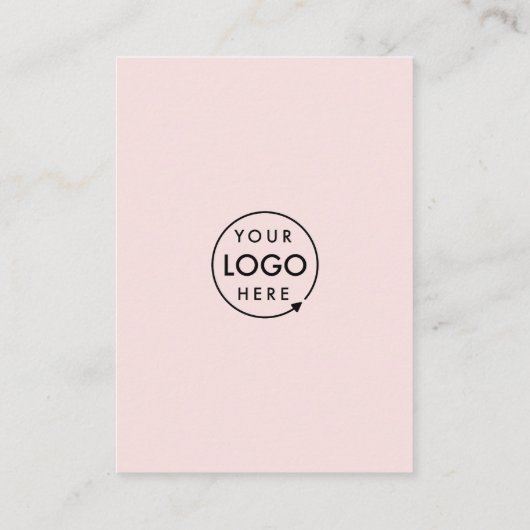 QR Code Business Website Scan me Sociale media Roz Visitekaartje (Achterkant)