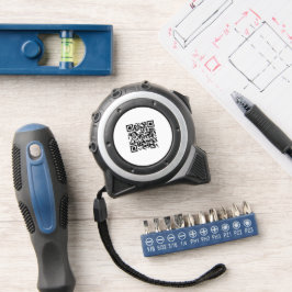 QR Code Business White Minimalistische Business Rolmaat