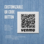 QR-code-Button Vierkante Button 5,1 Cm