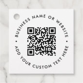 QR-code cadeaublaadjes | Zakelijke verpakkingslabe Bedankjes Labels (Voorkant)