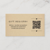 QR-code Cadeauregister Kaart invoegen (Voorkant)