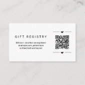 QR-code Cadeauregister Kaart invoegen (Voorkant)