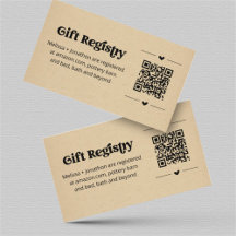 QR-code Cadeauregister Kaart invoegen