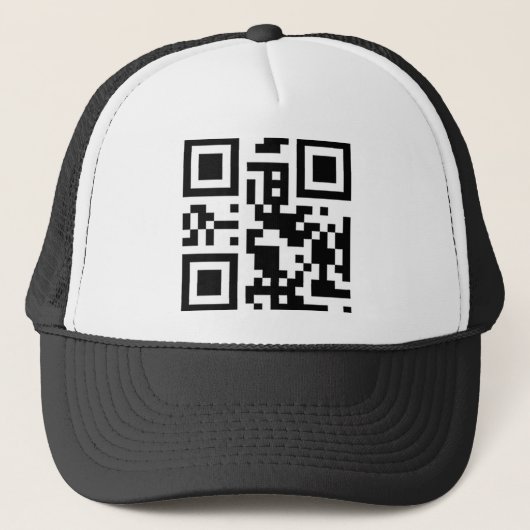 QR-code "call me"-pet Trucker Pet (Voorkant)