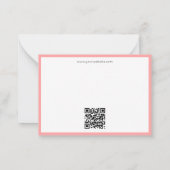 QR Code Calligrafie Script Naam Modern Sjabloon (Achterkant)