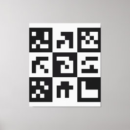 qr-code canvas afdruk