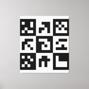 qr-code canvas afdruk