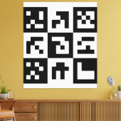 qr-code canvas afdruk (Insitu (Woonkamer))