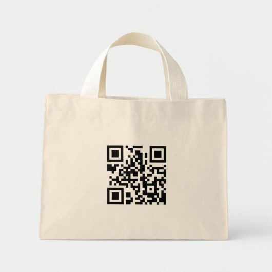 QR-code Canvas tas (Voorkant)