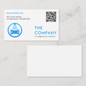 QR-code | Car Wash Logo Visitekaartje (Voorkant / Achterkant)