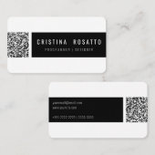 QR CODE CARD VISITEKAARTJE (Voorkant / Achterkant)