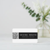 QR CODE CARD VISITEKAARTJE (Staand voorkant)