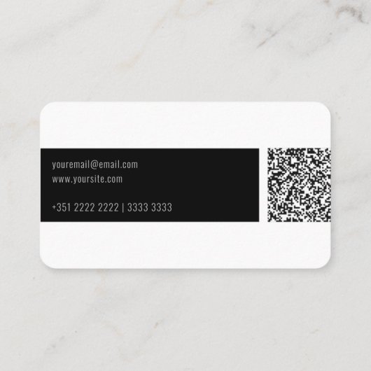 QR CODE CARD VISITEKAARTJE (Achterkant)