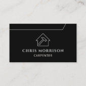 QR Code Carpentry Carpenter  Visitekaartje (Voorkant)