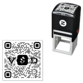 QR Code Cash App Gepersonaliseerde Rubberen Stempe Zelfinktende Stempel (In situ)