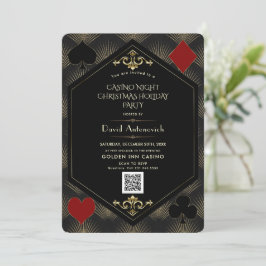 QR Code Casino Nacht Gokken Kerstvakantie  Kaart