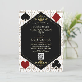 QR Code Casino Nacht Poker Kerstvakantie  Kaart
