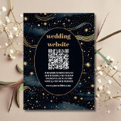 QR code Celestial Midnight Blue Sterren Maan Bruil Informatiekaartje