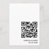 QR Code Celtic Frame Wedding Details  Informatiekaartje (Achterkant)