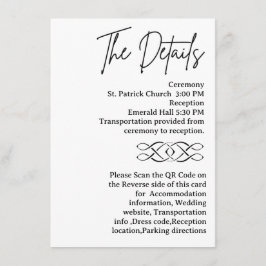 QR Code Celtic Knot Wedding Details Informatiekaartje