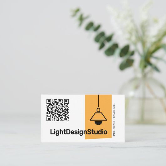 QR Code Chandler Interieur Architect Meubels Visitekaartje (Staand voorkant)