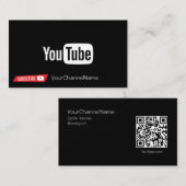QR-code | Channel Advertisement Kaart Visitekaartje (Voorkant / Achterkant)