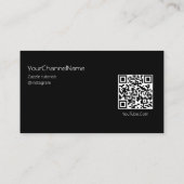 Qr-code | Channel Advertisement Kaart Visitekaartje (Achterkant)
