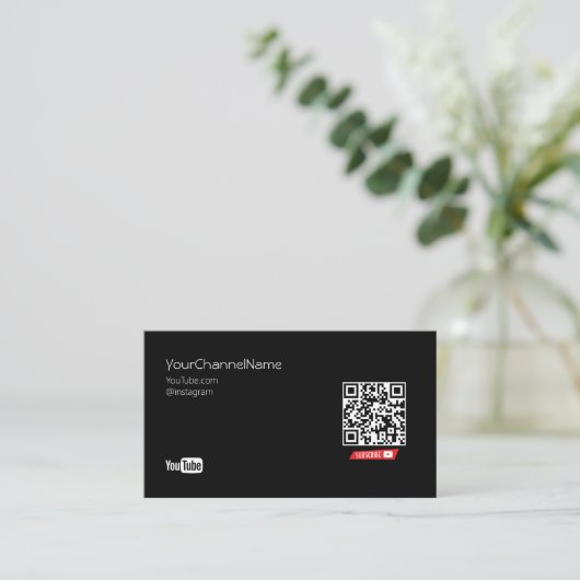 QR-code | Channel Advertisement Kaart Visitekaartje (Staand voorkant)