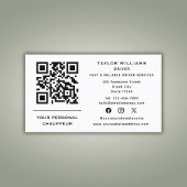 QR Code Chauffeur Service Taxi Driver Sociale Medi Visitekaartje
