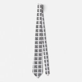 QR Code Check Pattern Stropdas (Voorkant)