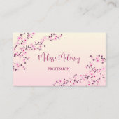 QR-code | Cherry Blossom Pink Visitekaartje (Voorkant)