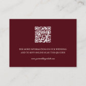 QR-code | Chinese bruiloft Dusty Pink Details Informatiekaartje (Achterkant)