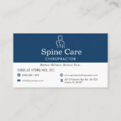 QR-code Chiropractie Praktijk Visitekaartje (Voorkant)