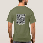 QR Code Christelijke Jezus Vergeeft Geweten Schoon T-shirt (Achterkant)
