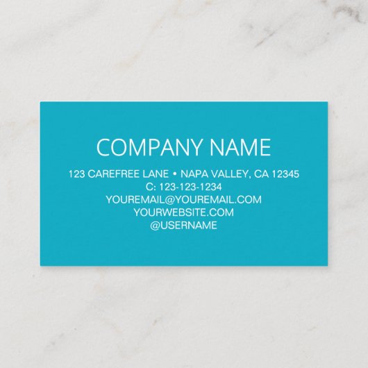 QR Code Circle-Logo-Visitekaartje Visitekaartje (Achterkant)